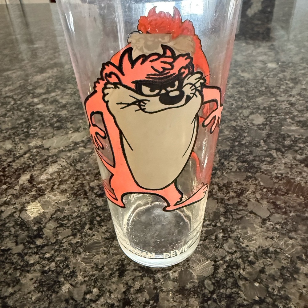 Vintage 1970’s Taz Looney Tunes Pepsi Glass